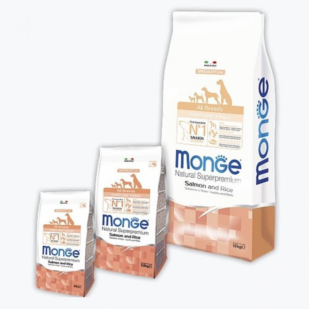 Monge Dog Salmon Rice - корм для собак с лососем и рисом Monge Dog Salmon Rice - корм для собак с лососем и рисом