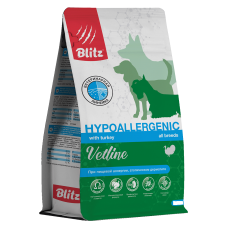 Blitz Vetline Hypoallergenic - сухой корм для собак при аллергии и дерматите Blitz Vetline Hypoallergenic - сухой корм для собак при аллергии и дерматите