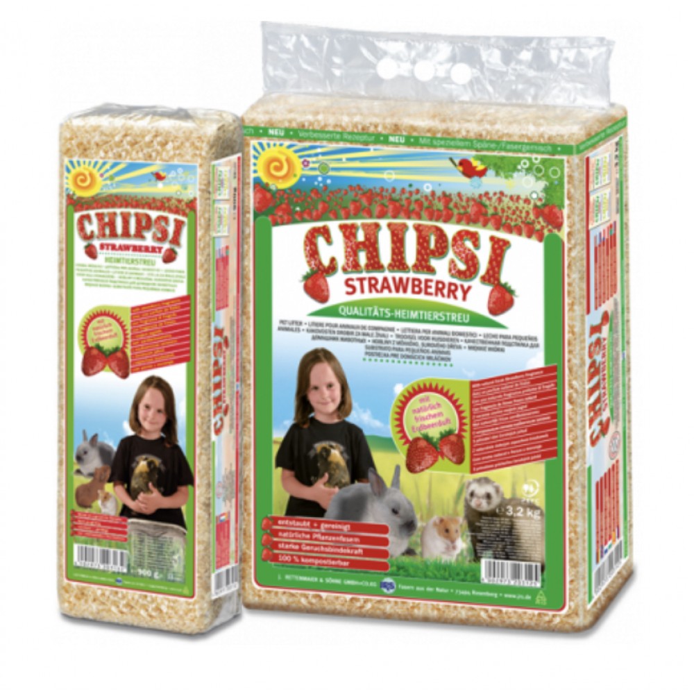 CAT'S BEST CHIPSI клубника - опилки, древесный наполнитель для грызунов (15 л) CAT'S BEST CHIPSI клубника - опилки, древесный наполнитель для грызунов (15 л)