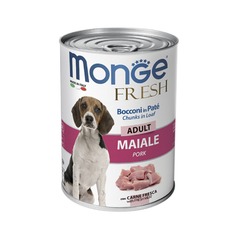 MONGE DOG FRESH PORK консервы для собак (400 г) MONGE DOG FRESH PORK консервы для собак (400 г)