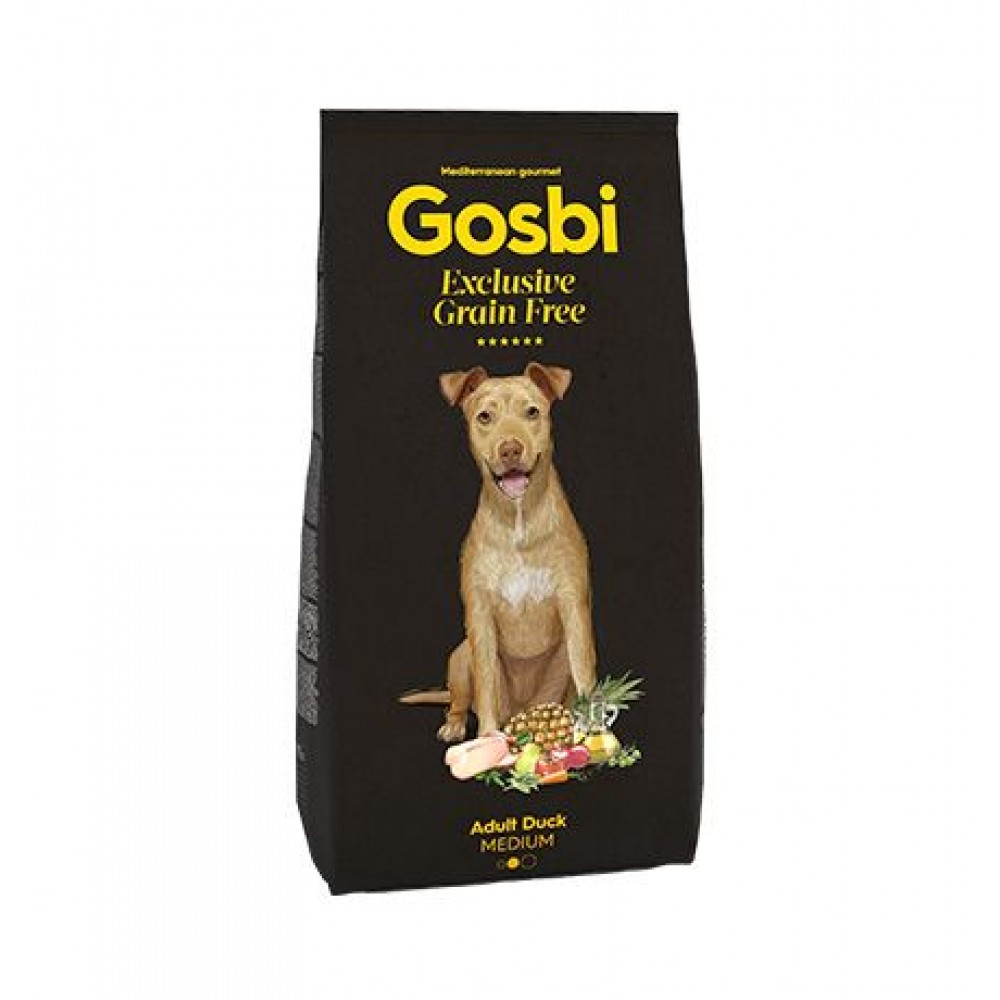 Gosbi Exclusive DUCK GF Dog Medium – беззерновой корм для собак (Утка) Gosbi Exclusive DUCK GF Dog Medium – беззерновой корм для собак (Утка)
