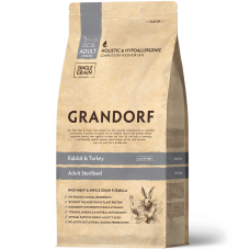 Grandorf Sterilised Cat Rabbit & Turkey - корм для стерилизованных кошек с кроликом Grandorf Sterilised Cat Rabbit & Turkey - корм для стерилизованных кошек с кроликом