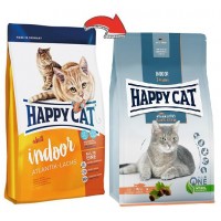 Happy Cat Fit & Well Indoor - атлантический лосось корм для кошек