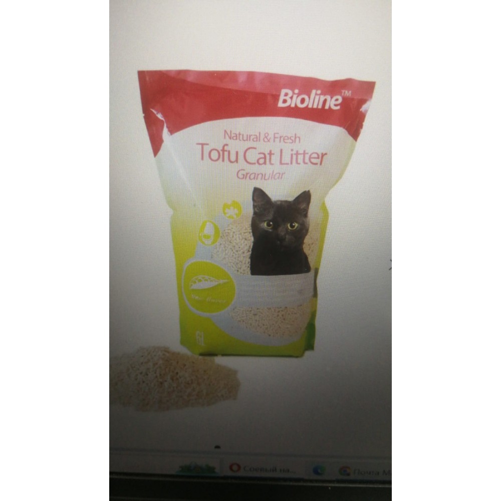 Tofu Bioline - наполнитель для туалета кошек (оригинальный) Tofu Bioline - наполнитель для туалета кошек (оригинальный)