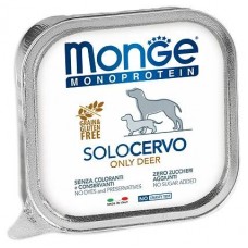 MONGE DOG SOLO DEER - консервы корм для собак с олениной (150 г) MONGE DOG SOLO DEER - консервы корм для собак с олениной (150 г)