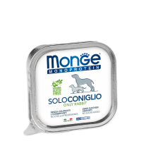 Monge Dog Monoprotein SoloConiglio - паштет консервы для собак (кролик 150 г)