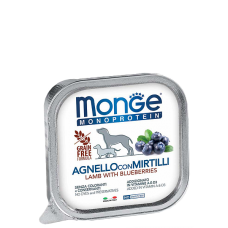 Monge Monoprotein AGNELLO & MIRTILLI - паштет для собак (ягненок с черникой 150 г) Monge Monoprotein AGNELLO & MIRTILLI - паштет для собак (ягненок с черникой 150 г)