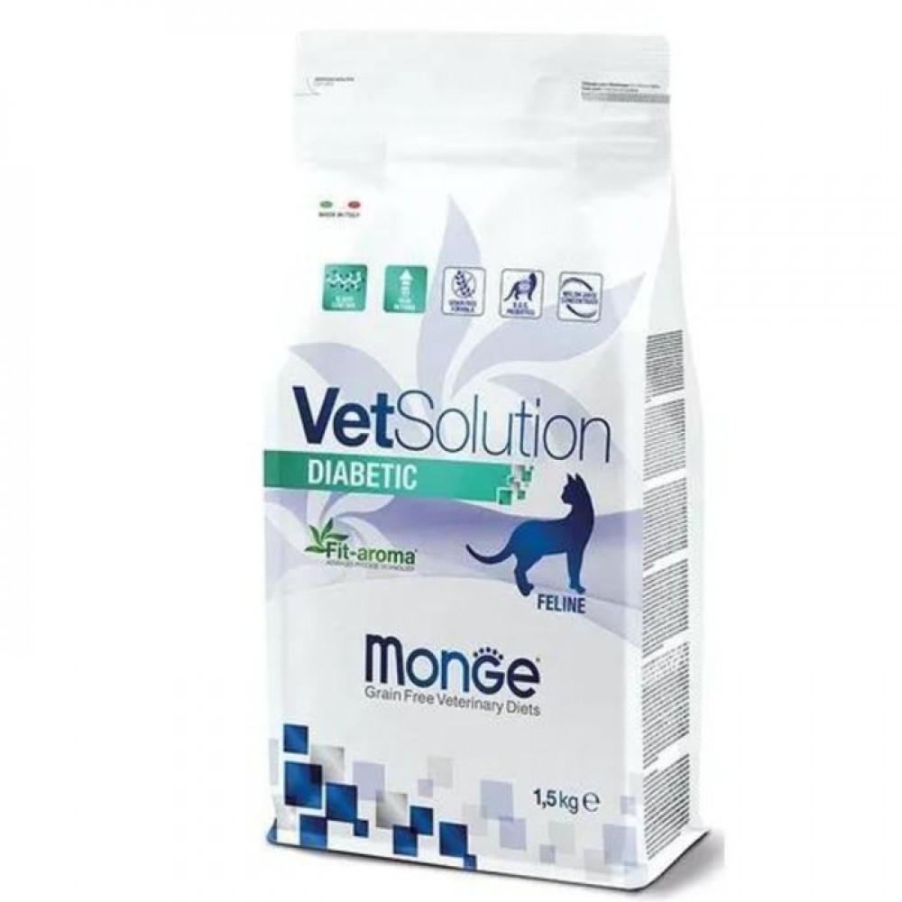 Monge Diabetic VetSolution Cat - корм для кошек при сахарном диабете Monge Diabetic VetSolution Cat - корм для кошек при сахарном диабете