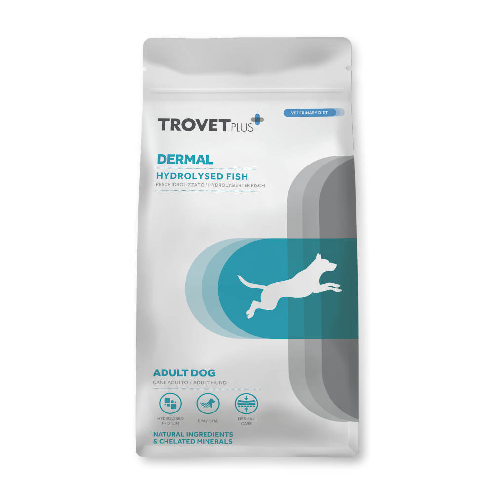 Trovet Plus Dog Dermal Hydrolised Fresh Fish - сухой корм для собак (рыба) Trovet Plus Dog Dermal Hydrolised Fresh Fish - сухой корм для собак (рыба)
