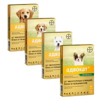 АДВОКАТ - Капли на холку для собак Bayer (ADVOCATE) 