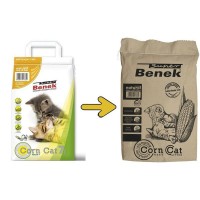 Benek Corn Cat - наполнитель кукурузный для лотка кошек и котов