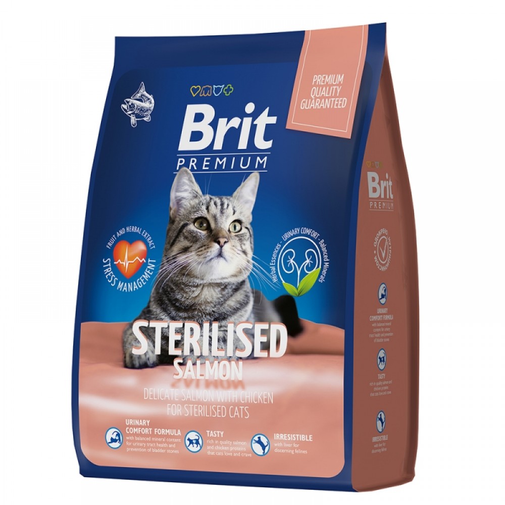 Brit Cat Sterilized Salmon Chicken - сухой корм для стерилизованных кошек Brit Cat Sterilized Salmon Chicken - сухой корм для стерилизованных кошек