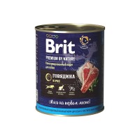 Brit Dog Premium Beef & Rice - консервы для собак 850 г