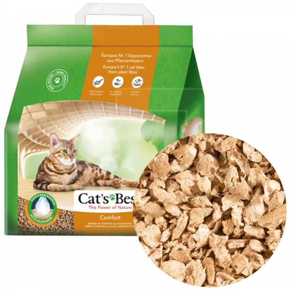Cat's Best Comfort - древесный наполнитель для кошек и котов Cat's Best Comfort - древесный наполнитель для кошек и котов