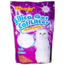 Elegant Cat - силикагелевый наполнитель для туалета кошек (лаванда) Elegant Cat - силикагелевый наполнитель для туалета кошек (лаванда)