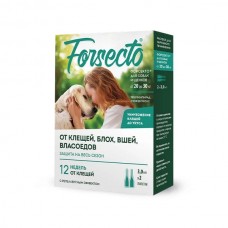 Форсекто (Forsecto) - капли от клещей и блох для собак от 20 до 30 кг Форсекто (Forsecto) - капли от клещей и блох для собак от 20 до 30 кг