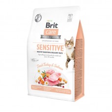 Brit Care Cat GF Sensitive Healthy Digestion & Delicate Taste гипоаллергенный беззерновой корм для кошек Brit Care Cat GF Sensitive Healthy Digestion & Delicate Taste гипоаллергенный беззерновой корм для кошек