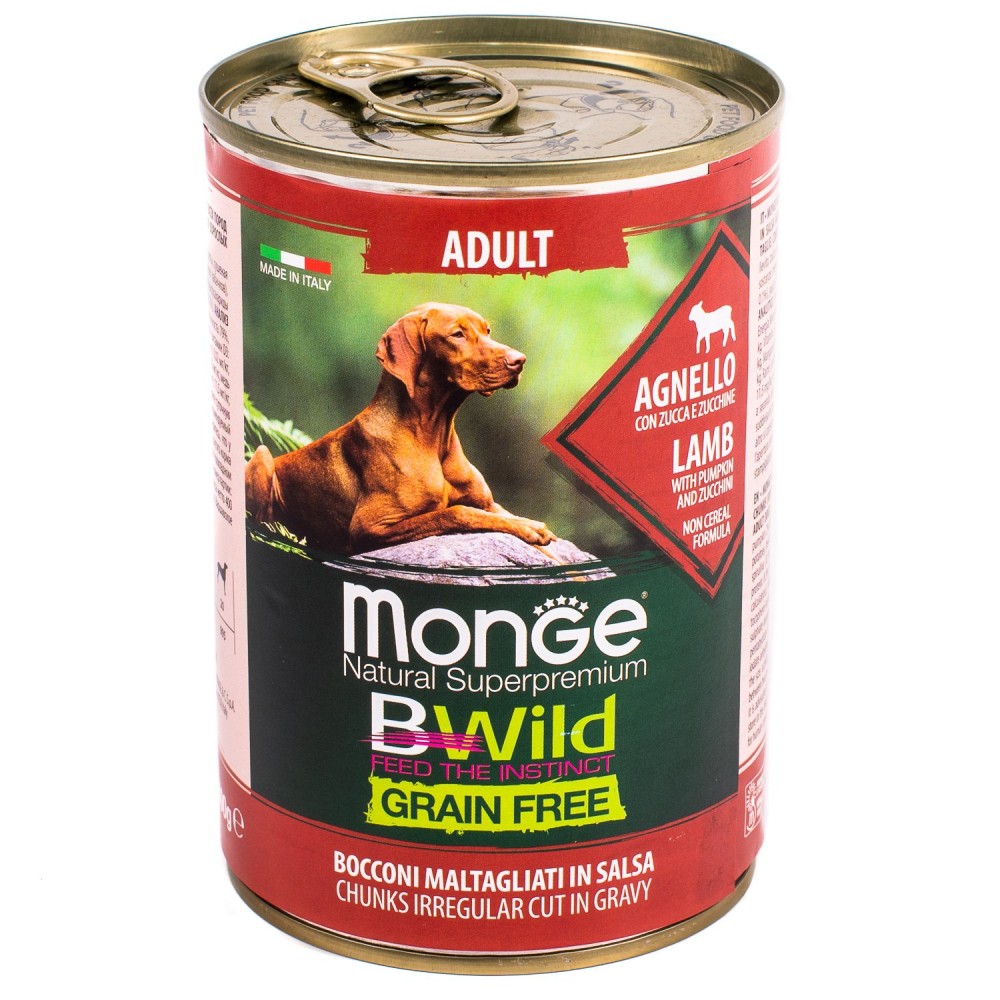 Monge BWild Lamb - консервы для собак с ягненком (400 гр) Monge BWild Lamb - консервы для собак с ягненком (400 гр)