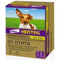 Нептра ушные капли для собак (лечение отита)