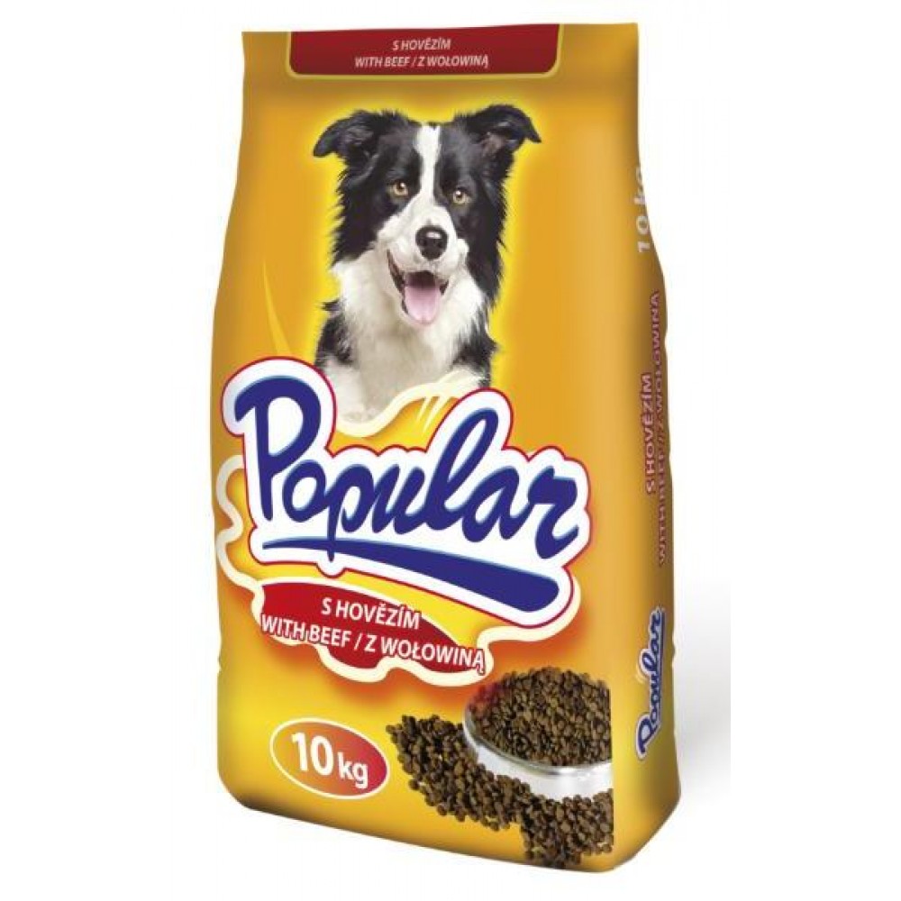 Popular Сухой корм для собак с говядиной Popular Сухой корм для собак с говядиной