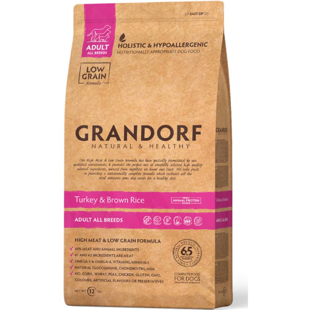 Grandorf Turkey & Rice Breeds Dog - сухой корм для собак Grandorf Turkey & Rice Breeds Dog - сухой корм для собак