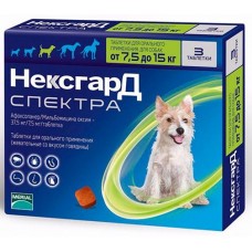 Нексгард Спектра (M) Merial - таблетка от блох, клещей, глистов Нексгард Спектра (M) Merial - таблетка от блох, клещей, глистов
