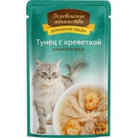 Деревенские лакомства Тунец с креветкой в нежном желе