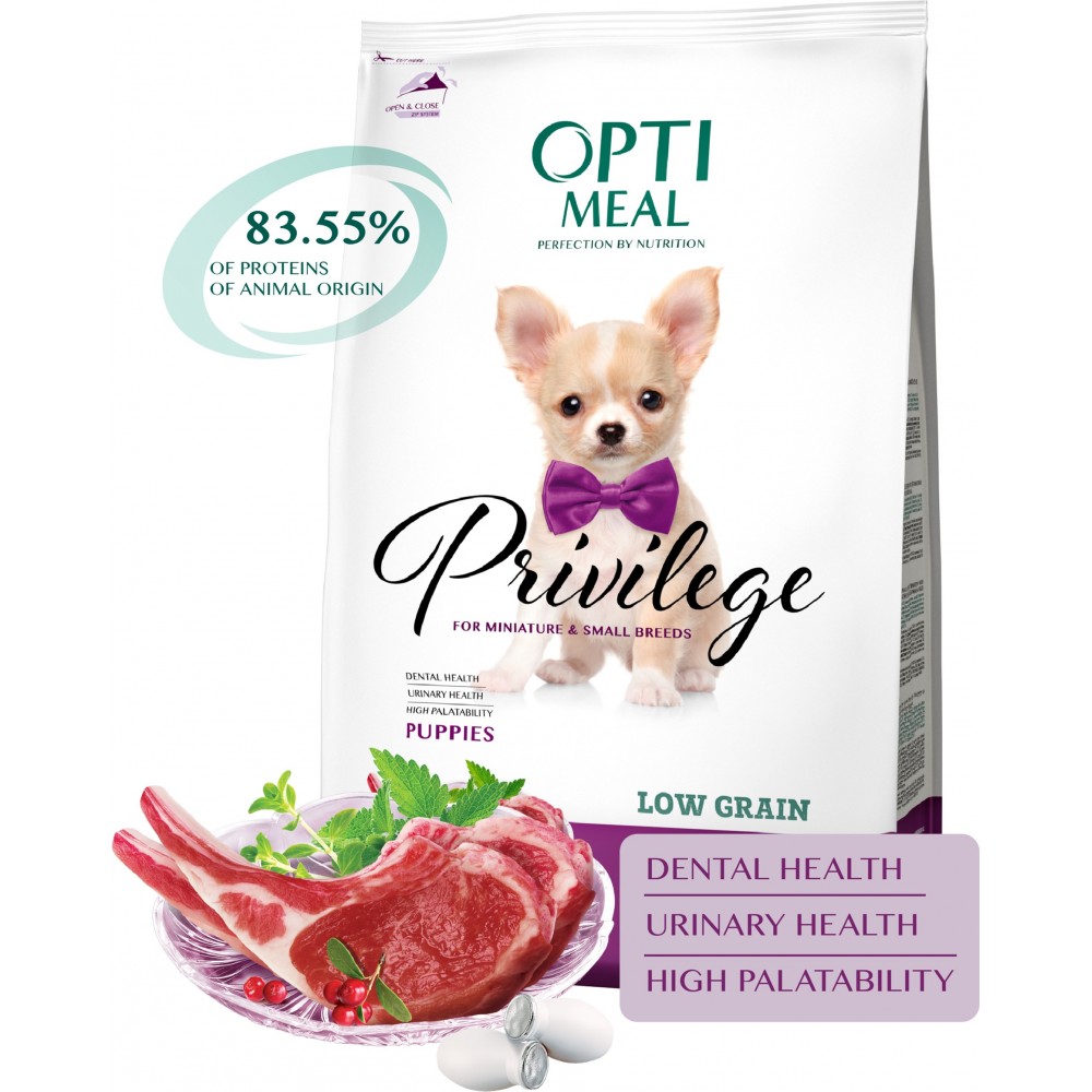 Optimeal для щенков миниатюрных и малых пород (Ягненок) Optimeal для щенков миниатюрных и малых пород (Ягненок)