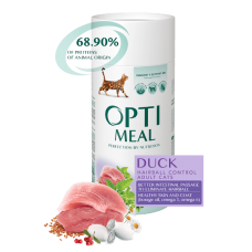 Optimeal для кошек с эффектом выведения шерсти (Утка)