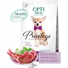 Optimeal для взрослых собак миниатюрных и малых пород (Ягненок и рис)