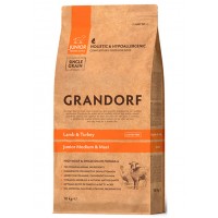 Grandorf Junior Lamb & Turkey - сухой корм для щенков и молодых собак 