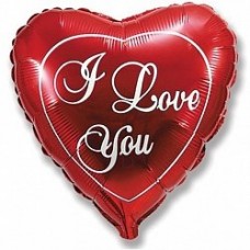 Шар сердце I Love You, размер 46 см