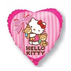 Шар сердце Китти, размер 46 см