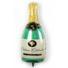 Фигура фольгированная с гелием Бутылка шампанского 99см