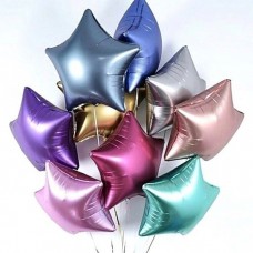 Шар фольгированный с гелием Звезда пурпурная (52см)