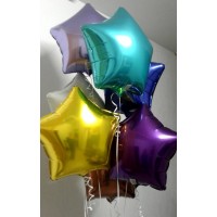 Звёзды с гелием композиция 7шт