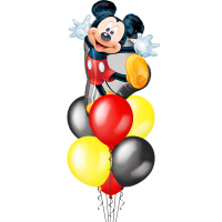 Композиция из гелиевых шаров Микки Маус