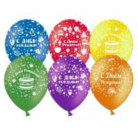 Шары с гелием - Тортики с днем рождения 30 см