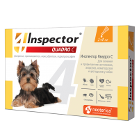 Inspector Quadro C- капли на холку для собак 1-4 кг (Инспектор)