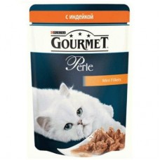 Gourmet Perle - консервы для кошек с индейкой в подливке (75 гр) пауч Gourmet Perle - консервы для кошек с индейкой в подливке (75 гр) пауч