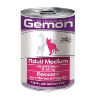 Gemon Beef & Liver - консервы для собак с говядиной и печенью (415 г)