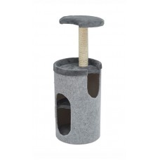 Redplastic Домик-когтеточка Труба, с полкой (сизаль, мех) 36.5х29.5хh76 см. (арт. 8187)