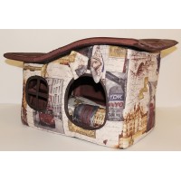 ГЮ-ВАС Дом Марта (с подушкой) для кошек, 38 х 50 х 40 см (бязь) (арт. Гюв 59)