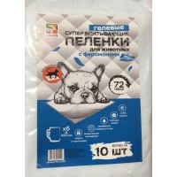 Pet Family - пеленки с феромонами для собак 60х60 см, 10 шт (арт. TYZ PFA103PH-10UP)