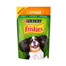 Friskies - паучи кусочки в подливе для взрослых собак, с курицей, 85 гр. Friskies - паучи кусочки в подливе для взрослых собак, с курицей, 85 гр.