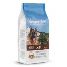 Vincent Diet Adult Chicken - полнорационный корм для взрослых собак всех пород, курица Vincent Diet Adult Chicken - полнорационный корм для взрослых собак всех пород, курица