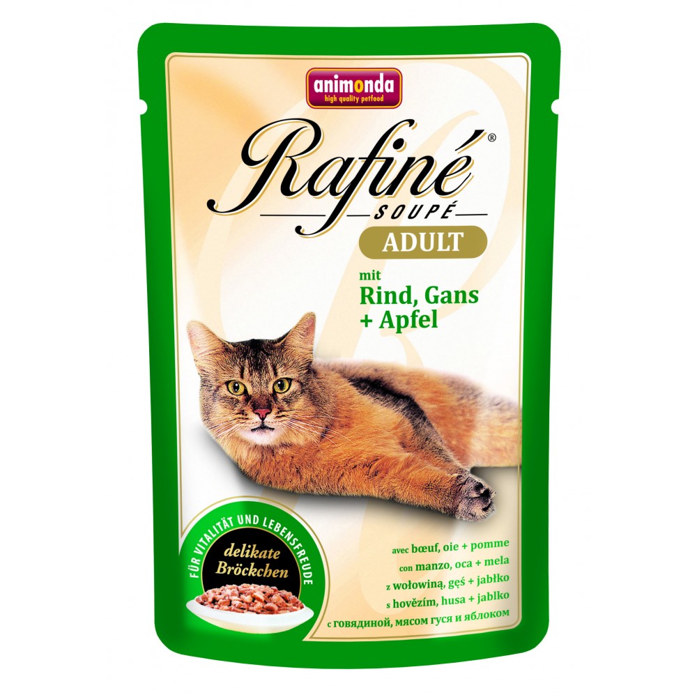 Rafine Soupe - консервы для кошек, говядина, гусь, яблоко (100 г) (арт. ВЕТ83653) Rafine Soupe - консервы для кошек, говядина, гусь, яблоко (100 г) (арт. ВЕТ83653)