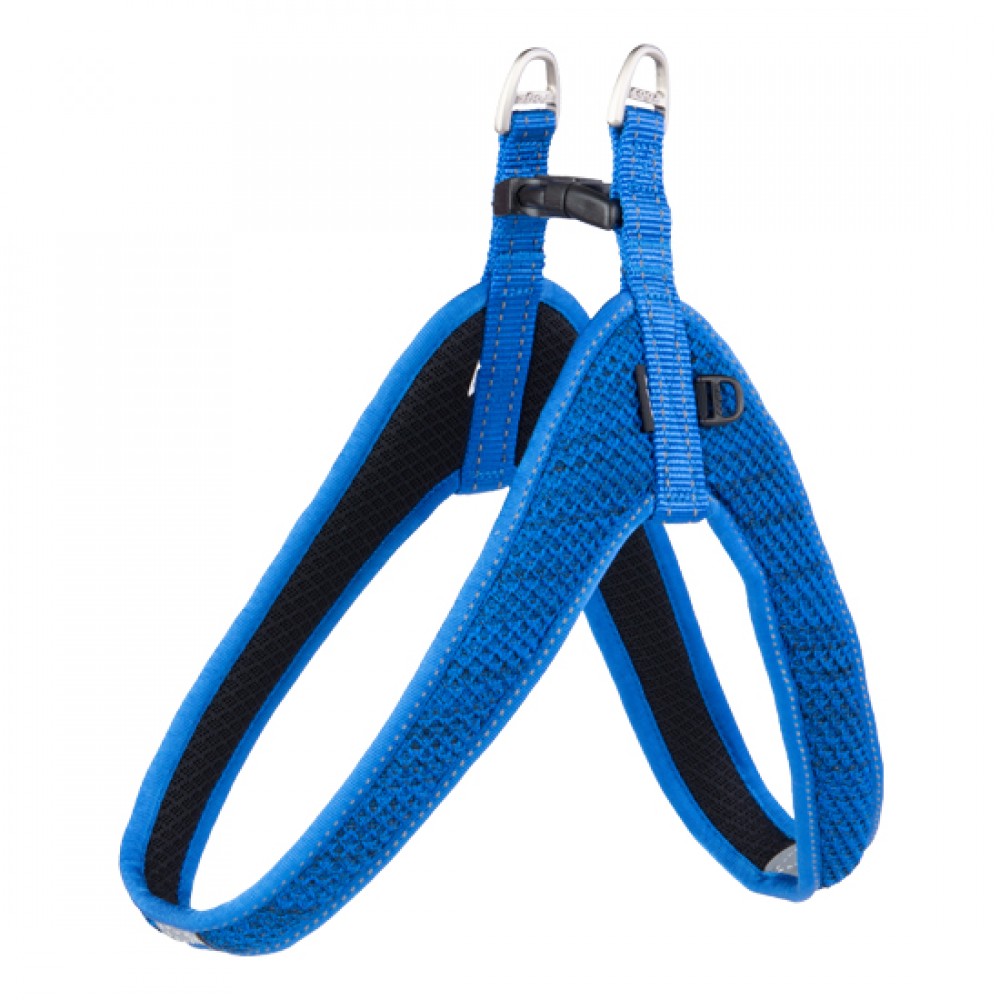 Rogz Шлейка регулируемая Snake Fast Fit Blue Reflective, несколько размеров Rogz Шлейка регулируемая Snake Fast Fit Blue Reflective, несколько размеров