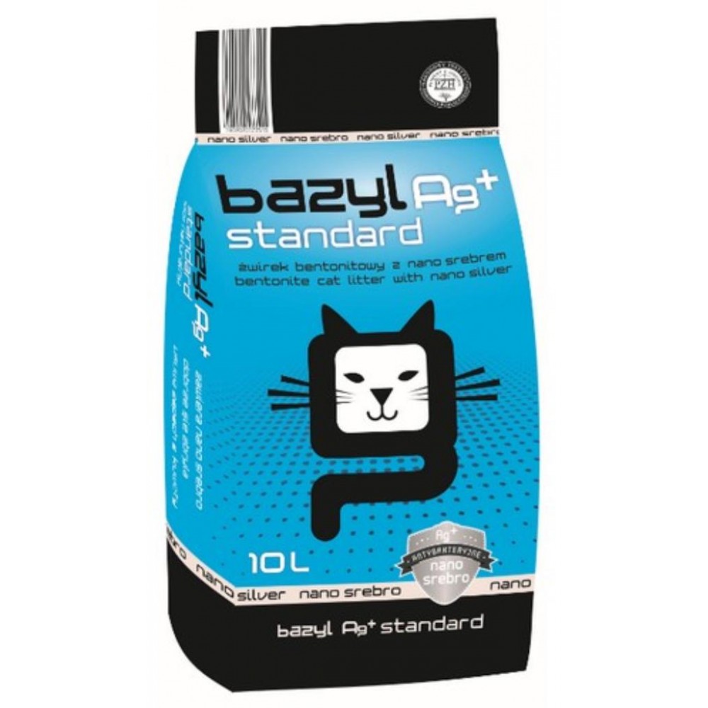 Bazyl Standard наполнитель комкующийся с ионами серебра бентонитовый Bazyl Standard наполнитель комкующийся с ионами серебра бентонитовый