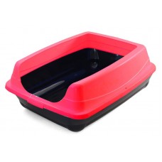 Туалет для кошек прямоугольный с высоким бортом Gamma Пушок 46*35*23 см